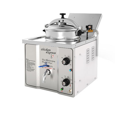 Mechanical Panel 16L 3KW 220V/110V Chicken Express Table Top Pressure Fryer