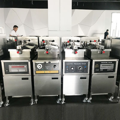 Electric 4HD Commercial Mechanical Panel Chicken Pressure Fryer With Auto Filtration