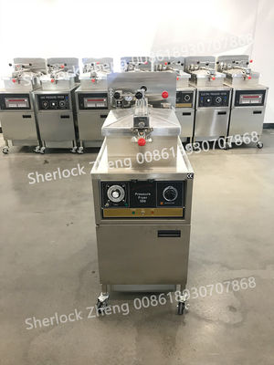 Electric 4HD Commercial Mechanical Panel Chicken Pressure Fryer With Auto Filtration