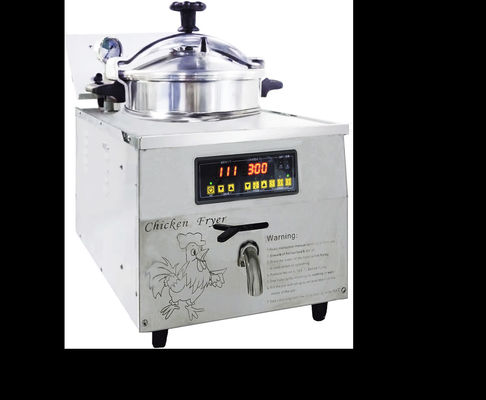 Digital Panel 16L 3KW 220V/110V Chicken Express Counter Top Pressure Fryer