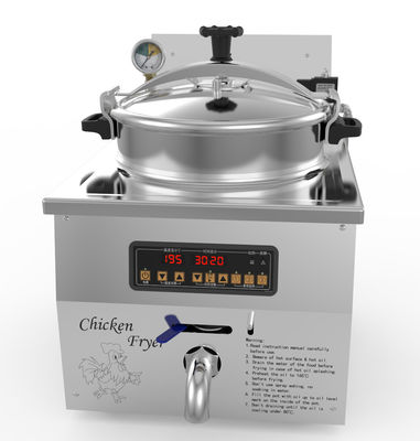 Digital Panel 16L 3KW 220V/110V Chicken Express Counter Top Pressure Fryer