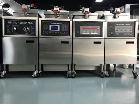 LCD Panel Electric Commercial Vertical With Filtration Chicken Pressure Fryer