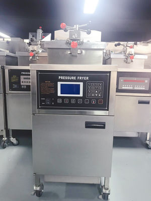 LCD Panel Electric Commercial Vertical With Filtration Chicken Pressure Fryer