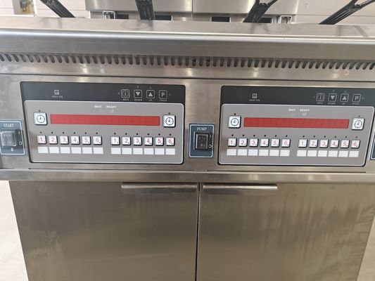 28.6kw Double Tank Big Capacity Digital Computer Panel Electric&gas Chips Open Fryer Machine