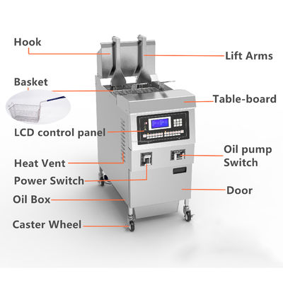Commercial Automatic Lift And Down Electric Open Chips Fryer