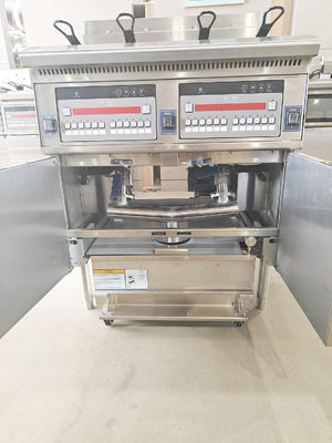 28.6kw Double Tank Big Capacity Digital Computer Panel Electric&gas Chips Open Fryer Machine