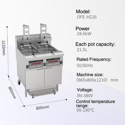 Cnix High Performance  KFC Style Electric Open Deep Fryer Machine