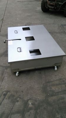 Three Pots Six Baskets Electric Digital Computer Panel Open Deep Fryer With Oil Filtration