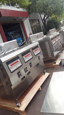 Three Pots Six Baskets Electric Digital Computer Panel Open Deep Fryer With Oil Filtration