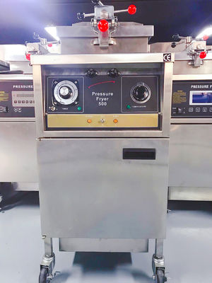 Mechanical Panel 304 SUS Gas Heating Chicken Pressure Fryer With Oil Filtration