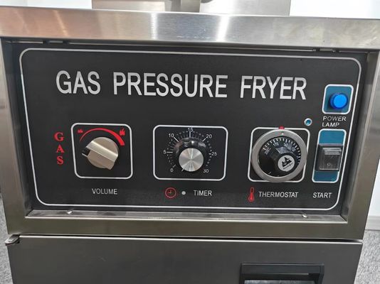 Mechanical Panel 304 SUS Gas Heating Chicken Pressure Fryer Without Oil Filtration
