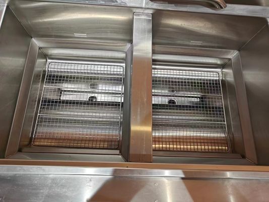 Two Pots Four Baskets GAS Open Deep Commerical Deep Chip Electric & Gas Deep Fryer