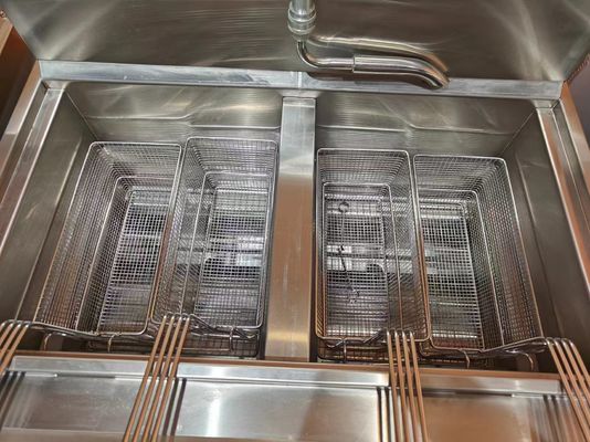 Two Pots Four Baskets GAS Open Deep Commerical Deep Chip Electric & Gas Deep Fryer
