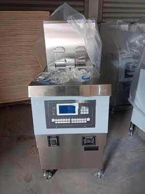 Auto Lift&Down Two Pots Four Baskets With Oil Filtration Electric Heating Chips Open Deep Fryer