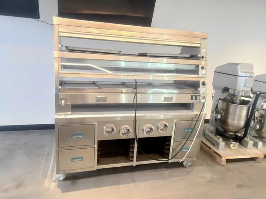 Horizontal Type Two Layer 220V KFC style Warming Showcase