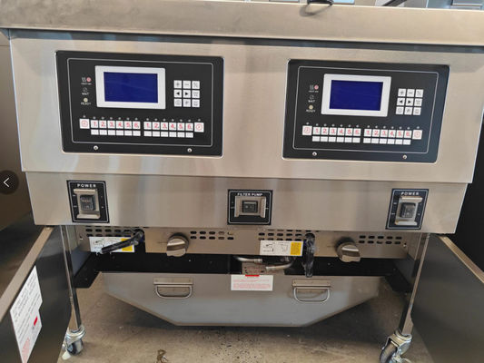 304SUS Gas Chips Commercial Open Deep Oil Fryer