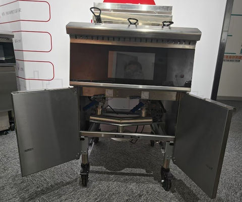 Smart Touch Panel 21.4KW 380V With Ce Certification With Oil Filtration Electric Open Deep Fryer