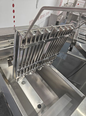 One Pot Two Baskets Smart Touchscreen Panel 14KW 380V Electric Open Deep Fryer