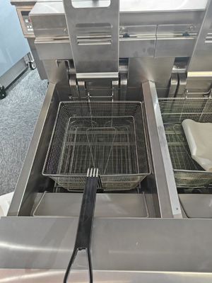 Digital Computer Panel Auto Lift  Two Pots Four Baskets Electric Open Chips Fryer