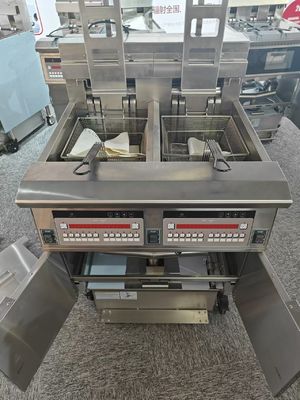 Digital Computer Panel Auto Lift  Two Pots Four Baskets Electric Open Chips Fryer