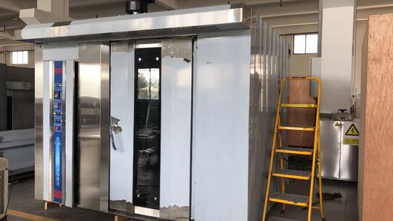 Electric Gas Diesel Oil 380V/220V 32 Trays Bakery Rotary Oven With Trays And Trollery