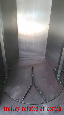 Electric Gas Diesel Oil 380V/220V 32 Trays Bakery Rotary Oven With Trays And Trollery