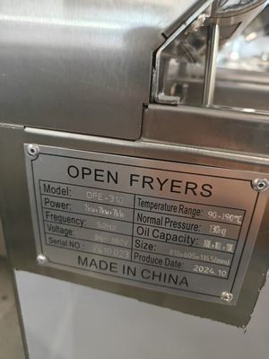 Digital Computer Panel 3 Pots 3 Baskets 21KW Electric Open Chips Fryer