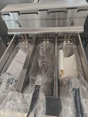 3 Pots 3 Baskets 21KW Electric Digital Open Fryer