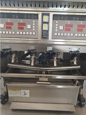 Four Pots Four Baskets With Oil Filter System 304SUS Ventless Deep Kfc Chips  Electric Chips Open Chips Fryer For Cooking Machine