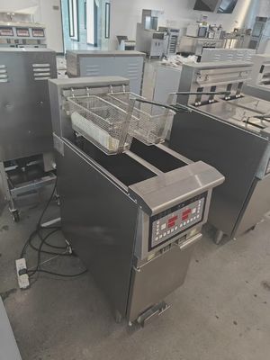 Two Pots Two Baskets 7.5L*2 Small Capacity 14kw Save Oil Electric Open Fryer With Oil Filtration