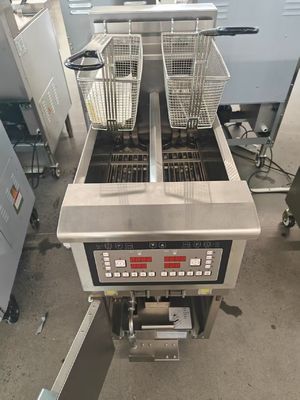 Two Pots Two Baskets 7.5L*2 Small Capacity 14kw Save Oil Electric Open Fryer With Oil Filtration