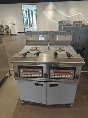 LPG Gas Natural gas Double Tanks Four Baskets Digital  Panel gas Chips Open Fryer