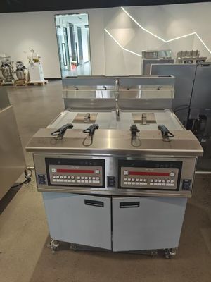 LPG Gas Natural gas Double Tanks Four Baskets Digital  Panel gas Chips Open Fryer