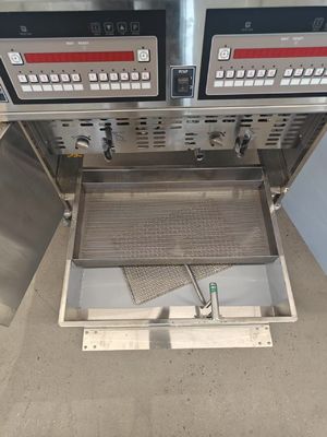 LPG Gas Natural gas Double Tanks Four Baskets Digital  Panel gas Chips Open Fryer