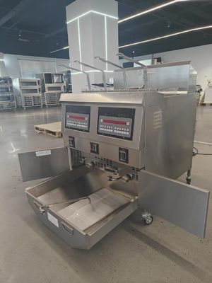 OFG-322 Digital Computer Panel Two Pots Four Baskets Automatic Deep Fryer Machine GAS Open Deep Fryer