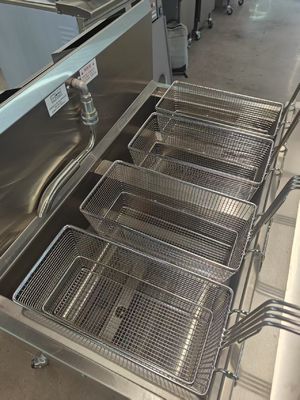 OFG-322 Digital Computer Panel Two Pots Four Baskets Automatic Deep Fryer Machine GAS Open Deep Fryer