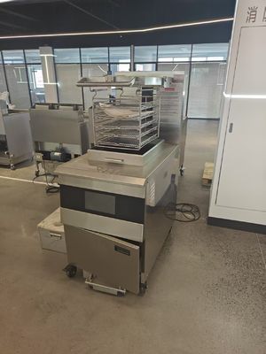 304SUS 17KW 380V Digital Computer Panel Batch Fryer Industrial 8HD Electric Open Deep Fryer