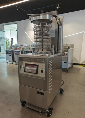 6HD Electric 12KW 380V 28L 6 Fry Tray Big Productivity Round Auto Lift Broaster Chicken Pressure Fryer