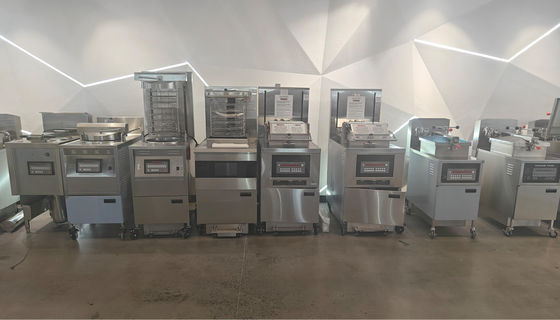 6HD Electric 12KW 380V 28L 6 Fry Tray Big Productivity Round Broaster Chicken Pressure Fryer