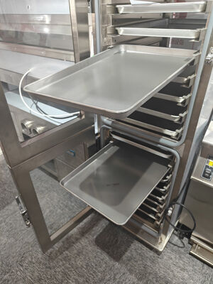 HHC-980L Touch Panel Commercial Food Warmer Holding Cabinet 15 Trays Vertical Warming Showcase 