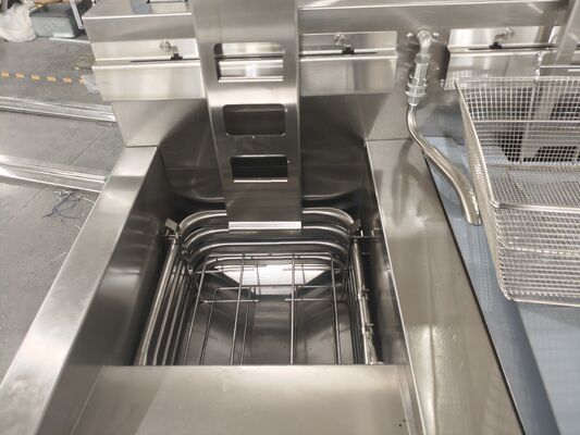 OFG-H226 Two Pot Two Big Basket Auto Lift Big Capacity Digital Computer Panel Gas Chips Open Fryer