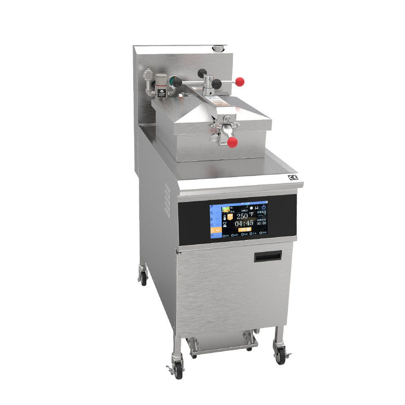 PFE-1000 Smart Touch Panel  Electric Vertical Chicken Broaster Pressure Fryer With Filtration
