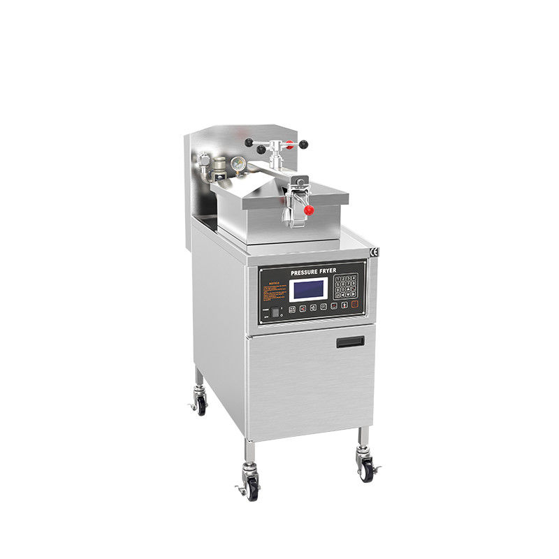 LCD Panel Electric Commercial Vertical With Filtration Chicken Pressure Fryer
