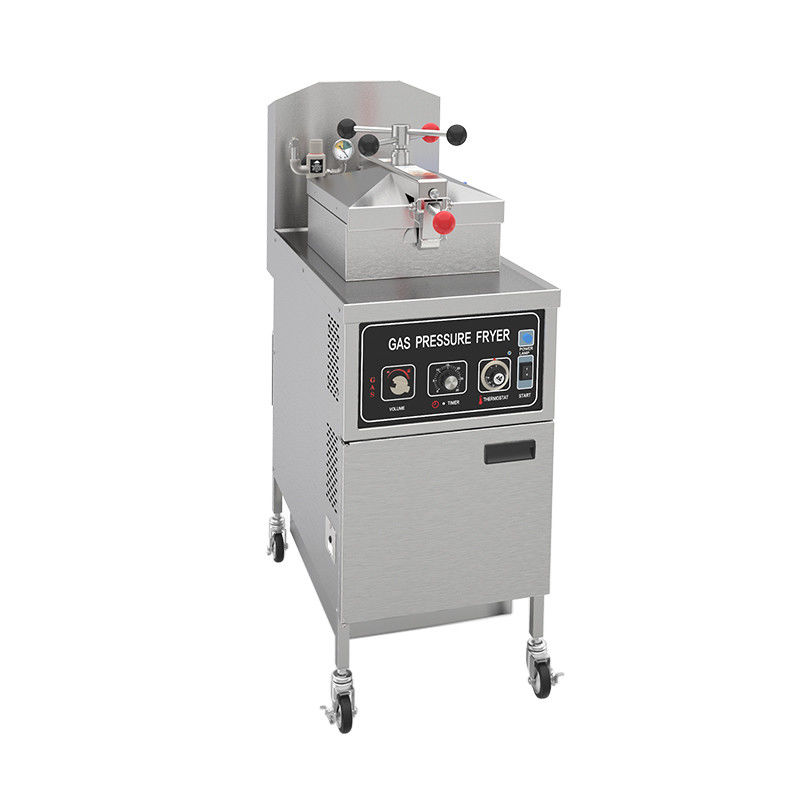 Mechanical Panel 304 SUS Gas Heating Chicken Pressure Fryer Without Oil Filtration
