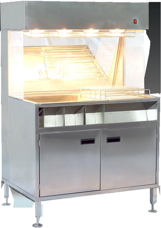 60cm Width French Fries Chips Display Warmer 304SUS Material