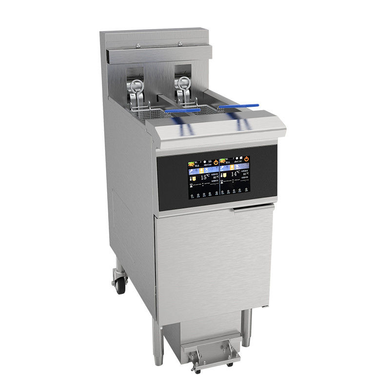 OFE-213L 14.3kw Power Touchscreen Smart Panel  Electric Open Chips Fryer Machine