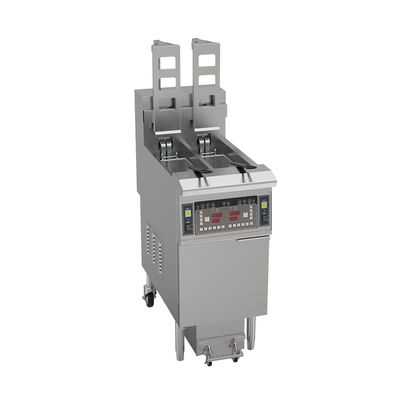 Auto Lift Two Pots Two Baskets 13L*2 Capacity With Oil Filtration Electric Chips Oil Open Fryer